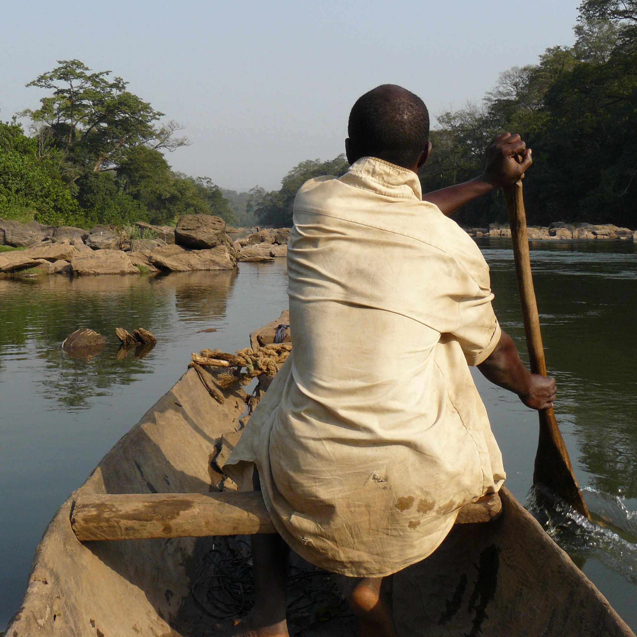 Rowing on the Katsina Ala river