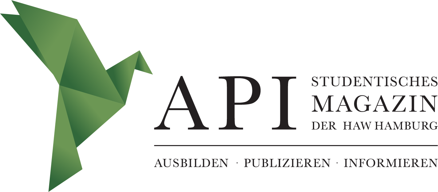 Logo des API Magazin. API (Ausbilden, Publizieren, Informieren) - Studentisches Magazin der HAW Hamburg