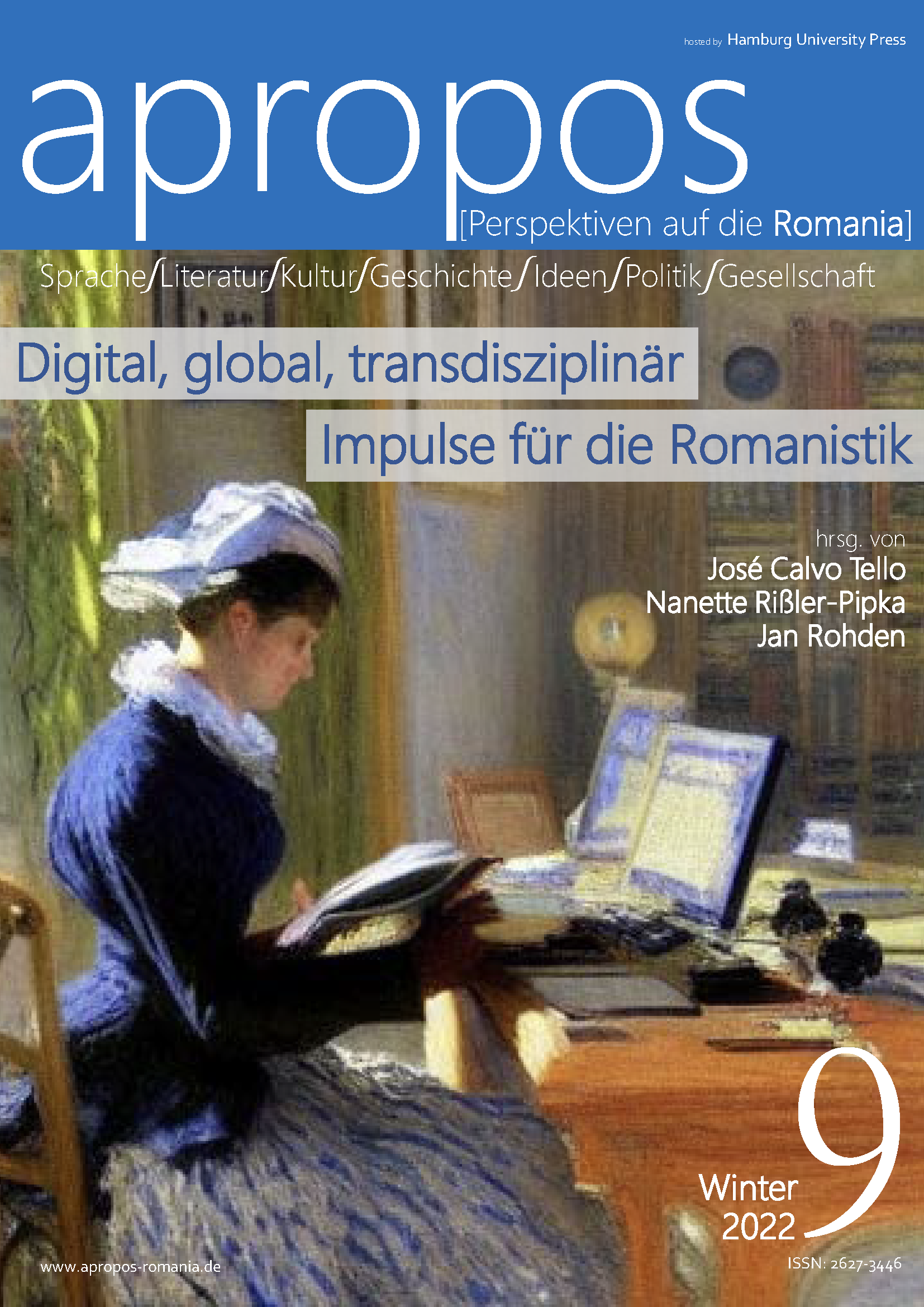 					Ansehen Nr. 9 (2022): Digital, global, transdisziplinär: Impulse für die Romanistik
				