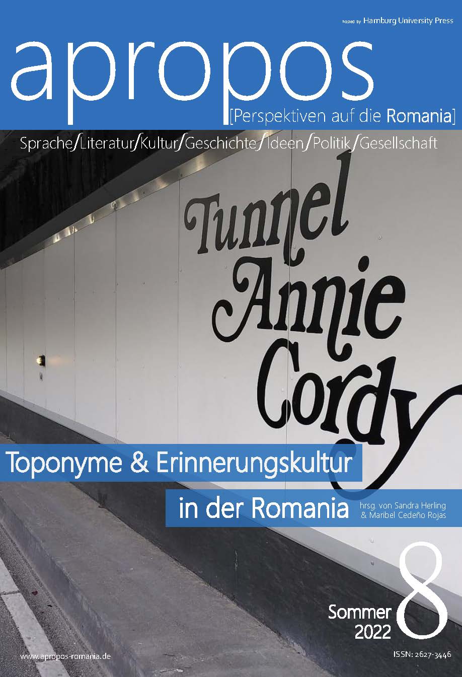 					Ansehen Nr. 8 (2022): Toponyme und Erinnerungskultur in der Romania
				